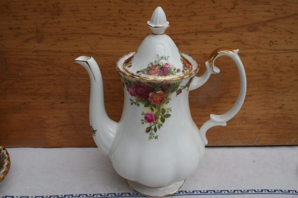 old country rose koffiepot
