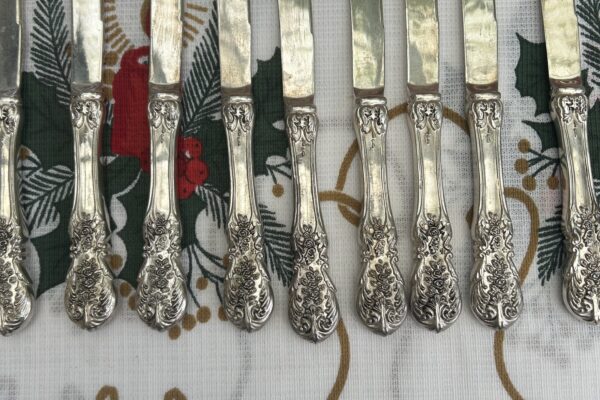 12 x dinermes F.B. Rogers, (flatware) bestek French Rose
