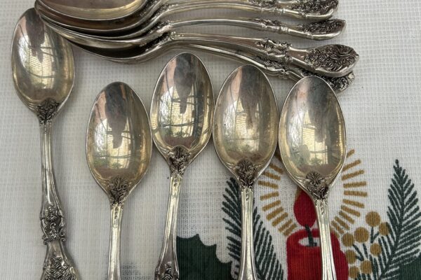 12 x ontbijtlepel F.B. Rogers, (flatware) bestek French Rose