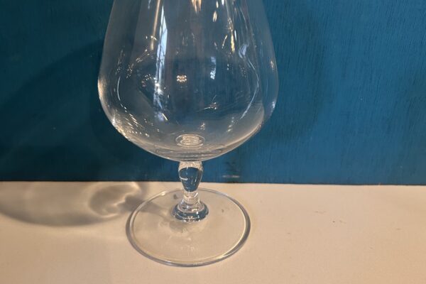 5 x kristallen cognacglas glad en groot.