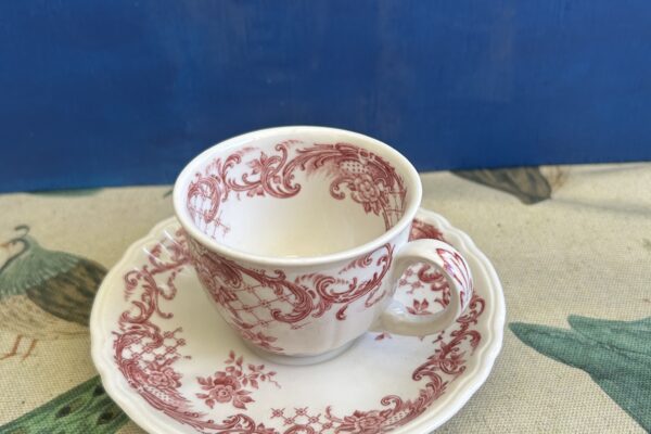 Espresso kopje Villeroy en Boch, decor Valeria rood