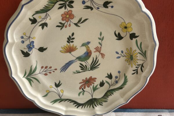 Dinerbord, Gien decor Oiseaux de Paradis