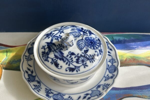 Botervloot decor Zwiebelmuster van Meissen