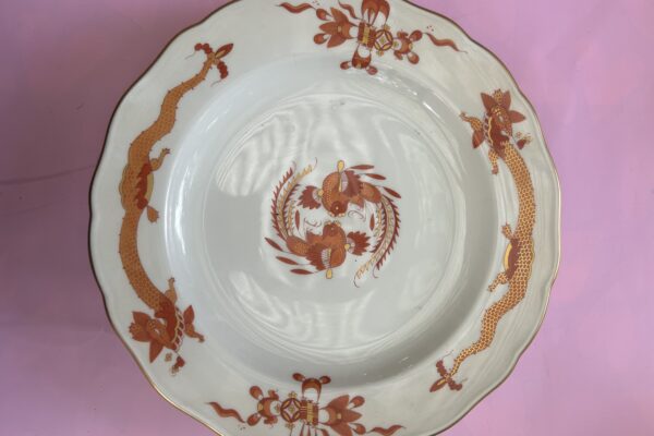 Dinerbord serveerschaal Meissen, decor Red Dragon