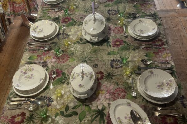 Compleet antiek dinerservies voor 12 personen Carl Tielsch, Altwasser