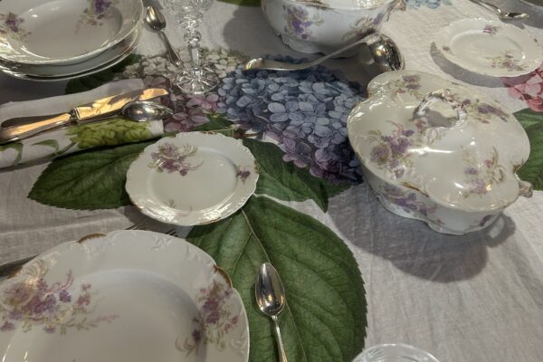 Compleet antiek dinerservies voor 12 personen Limoges