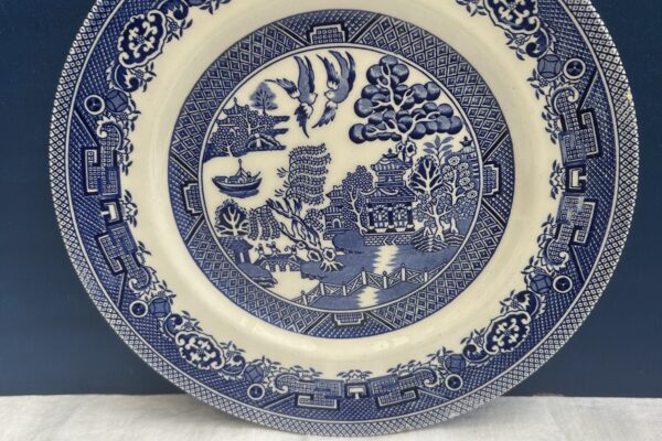 Dinerbord Myott, decor Old Willow blauw