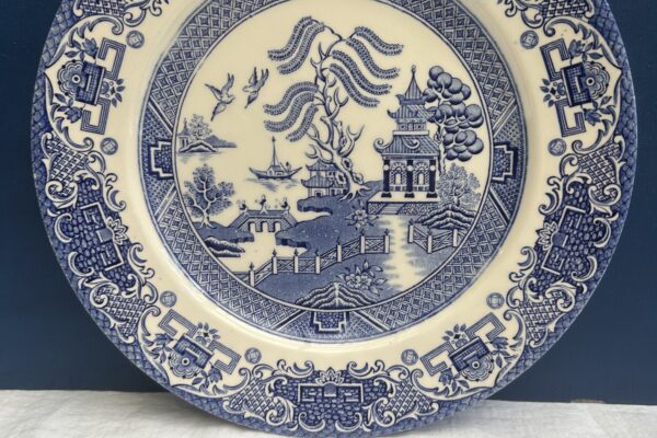 Dinerbord English Ironstone Real Old Willow blauw