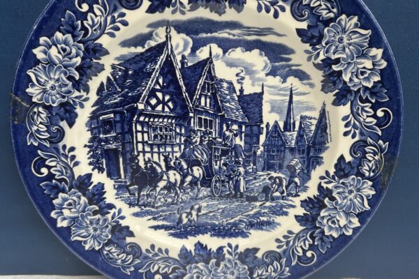 Dinerbord English Ironstone, Dickens Series blauw