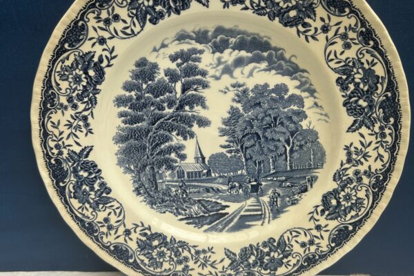 Dinerbord Royal Tudor Ware, Olde England Blauw
