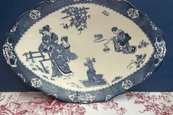 Broodschaal Woodsware, Woods and sons decor Ting, blauw wit