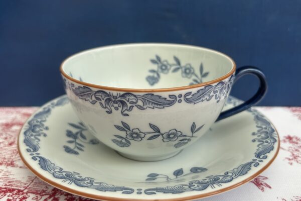 Theekop en schotel groot model, Rorstrand decor Ost India