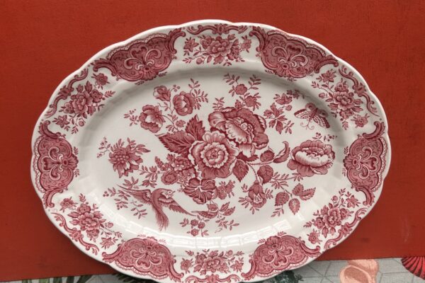 Ovale schaal Ridgway decor Windsor, rood