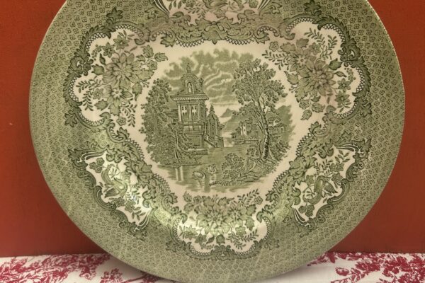 Groot bord groen, English Ironstone