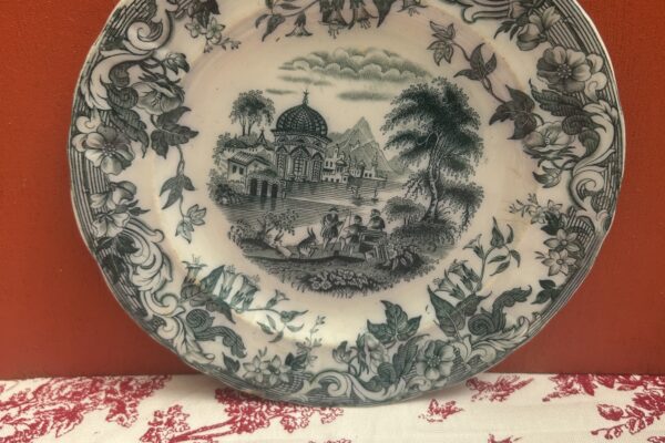 Antiek bordje decor Delhi 22 cm