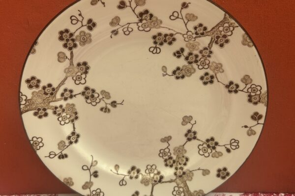 Ontbijtbord rorstrand, decor Japonica bruin