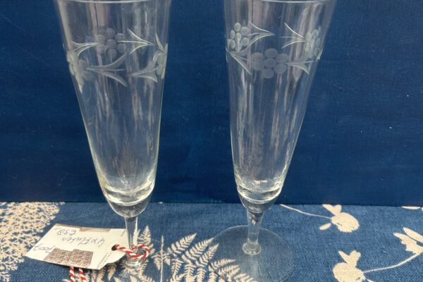 4 x Zeer dunne hoge champagne flutes