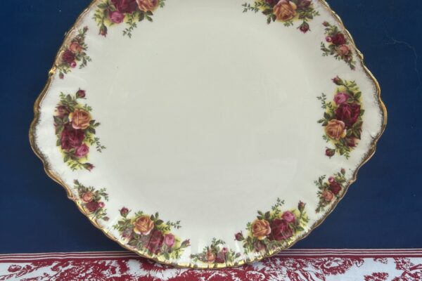 Taartschaal Royal Albert, decor Old country rose