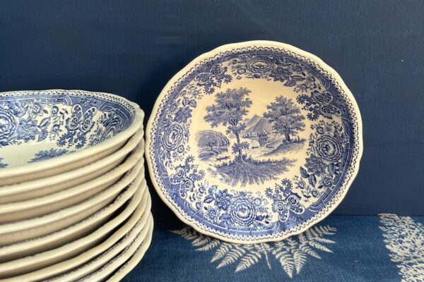 Toetjesbakje Villeroy en Boch, decor Rusticana blauw