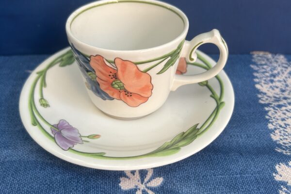 Espressokop en schotel Villeroy en Boch, decor Amapola