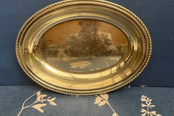 Ovaal opdekschaaltje plated, EPNS made in England