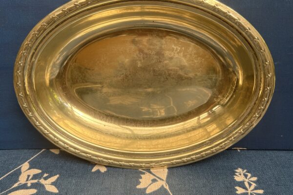 Ovaal opdekschaaltje plated, EPNS made in England