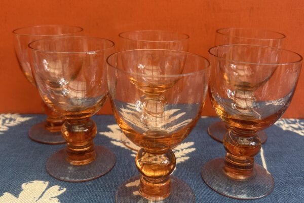 6 x Portglas in de kleur oud-roze