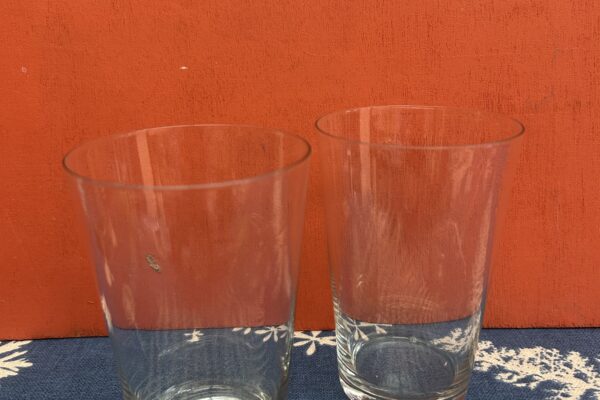 6 x groot glad waterglas