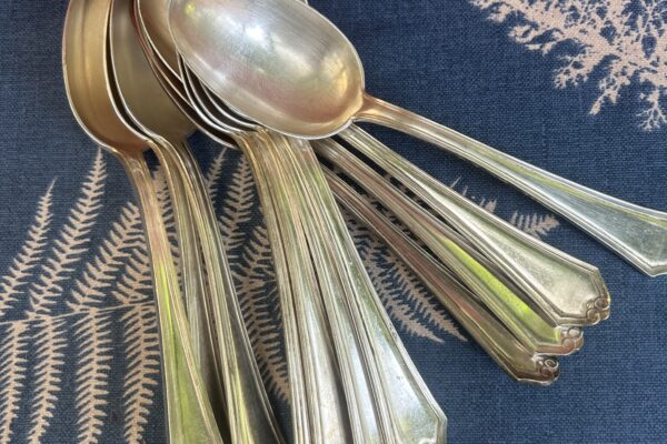 12 x Dinerlepel plated Wiskemann, Belgisch
