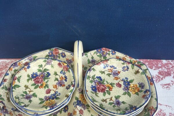 Pindaset Societe Ceramique, decor Mille fleur