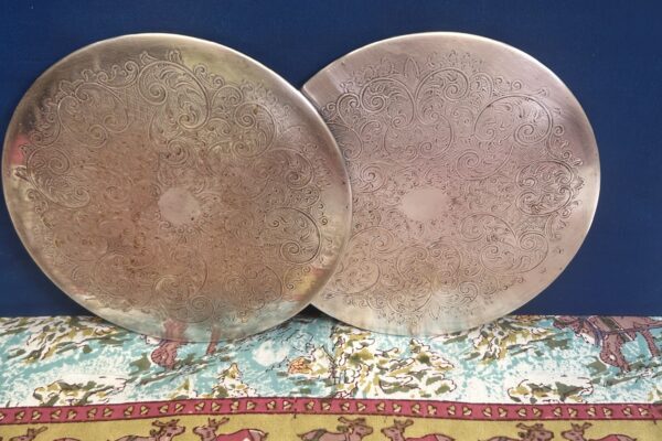 ronde plated onderzetter E.P.C. S made in England