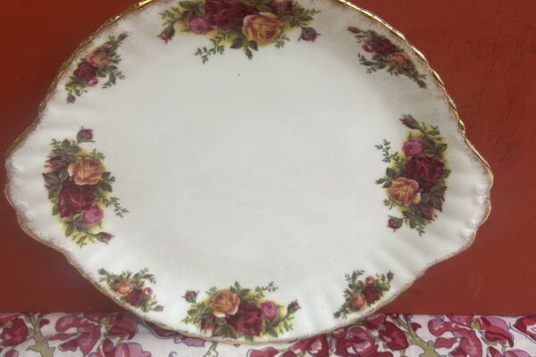 Koekjesschaal Royal Albert, decor Old Country roses