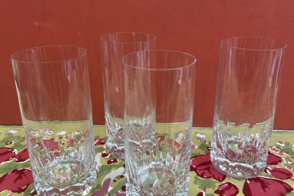 4 x kristallen longdrink glas