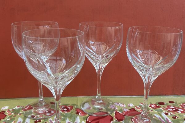 5 x groot kristallen wijnglas