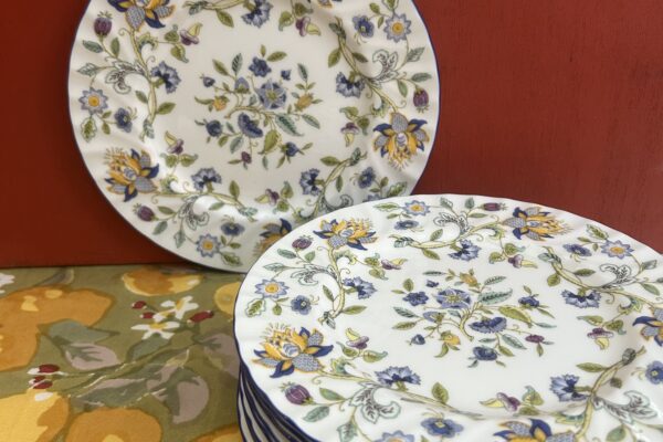 Gebaksbordje 16,5 cm, Minton decor Haddon Hall blue