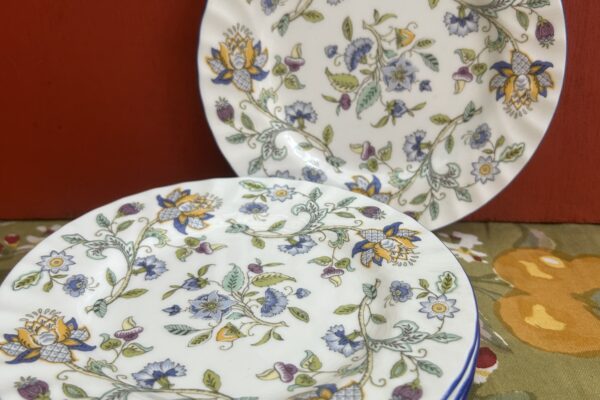 Bordje 20 cm, Minton decor Haddon Hall blue