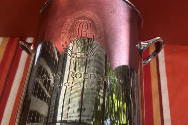 Silver plate champagne koeler Louis Roederer