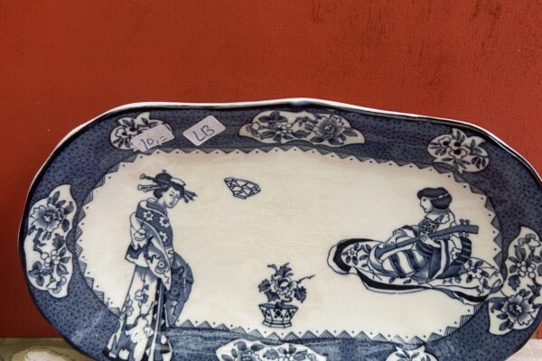 Vleesschaaltje Woodsware, Woods and sons decor Ting, blauw wit